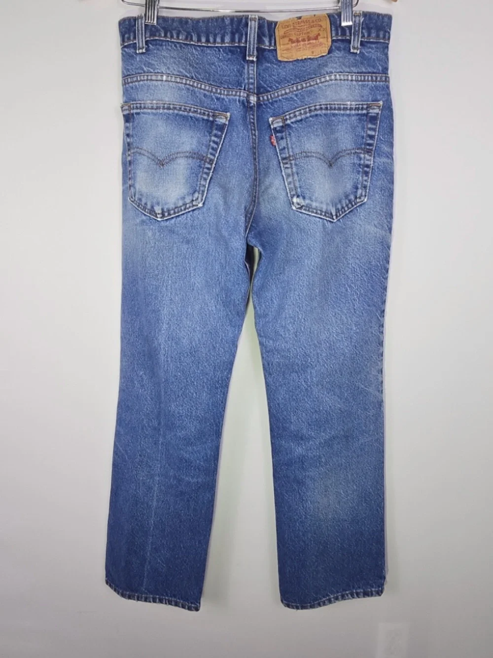 VTG 80s Levi's 517 Bootcut Jeans Made in USA Red Tab Distressed 32x30 Altered